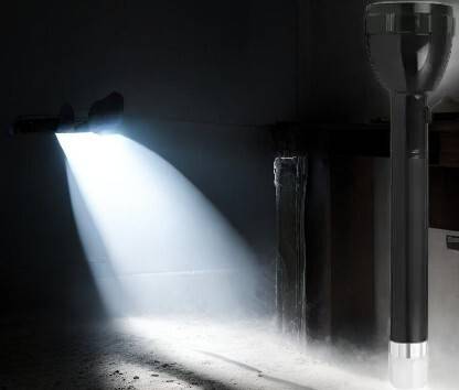 ShopGlobal 1000meter emergency torch light Rechargeable-180 6 hrs Torch Emergency Light