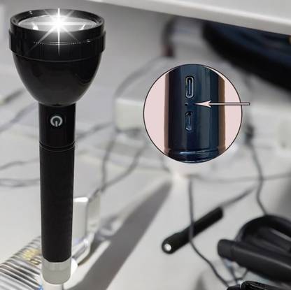 Zeno volt 1000meter emergency torch light Rechargeable-63 6 hrs Torch Emergency Light