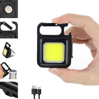 Zohlo Best Keychain Brighten COB Led Light with Bottle Opener, Magnetic Power Portable 2 hrs Lantern Emergency Light