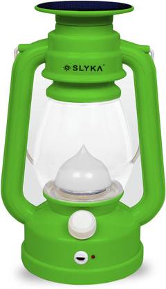 SLYKA 40 Watt Rechargeable LED Lantern with 1st Step Night Lamp Solar Light 4 hrs Lantern Emergency Light