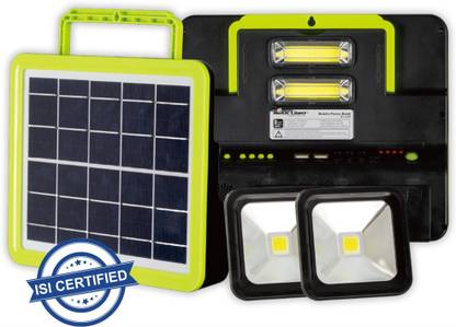 Pick Ur Needs Rechargeable Emergency Lantern Solar Lighting System with Radio & BT Music 15 hrs Lantern Emergency Light