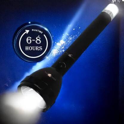 ShopGlobal 1000meter emergency torch light Rechargeable-442 6 hrs Torch Emergency Light