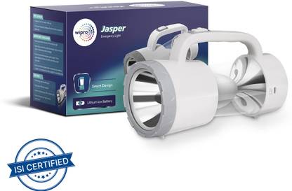 Wipro Jasper multifunctional rechargeable torch and emergency lantern with backup upto Torch