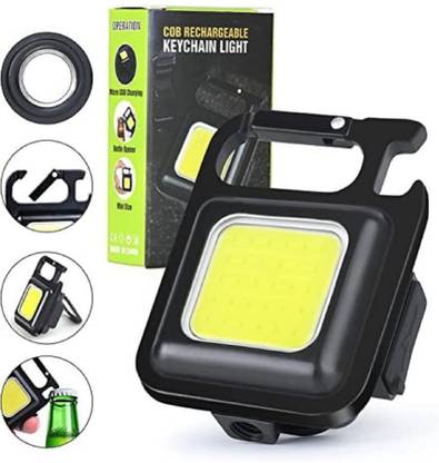 Wishmech Keychain LED Light 4 Hours Battery Life 800 Lumens Rechargeable Emergency Light LED Lantern