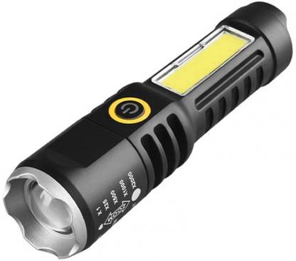 BRIGHT LIGHT ONLITE Bright Light LED USB Rechrgeable Pocket Torch Light For Emergency Torch