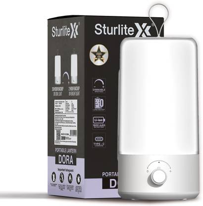 Sturlite Dora 22W LED Portable Lantern| 1800mAh Rechargeable Li-ion Battery 30 hrs Lantern Emergency Light