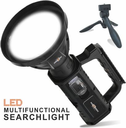 Pick Ur Needs Super Bright LED 100W Rechargeable Torch – 4 Modes,Dual Light Source, Waterproof 5 hrs Torch Emergency Light