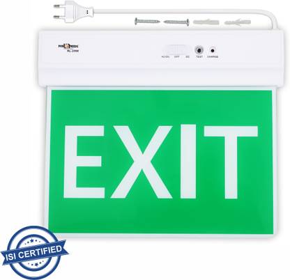 Sebon EL-2590 Exit Sign_M191 0 hrs Flood Lamp Emergency Light
