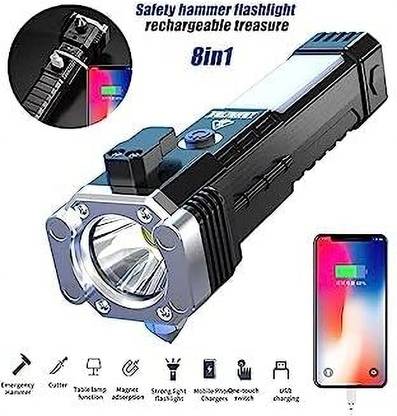 MLTC Torch Light,LED 3W Torch Light Rechargeable Torch Flashlight, Emergency Lights 36 hrs Torch Emergency Light