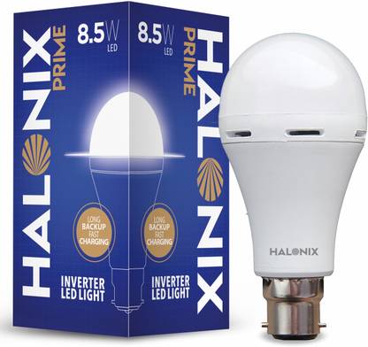 HALONIX Led rechargeable emergency led light 8.5W B22 Cool White bulb 4 hours Bulb Emergency Light
