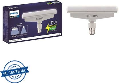 PHILIPS 10w b22 white emergency t-bulb pack of-01 4 hrs Bulb Emergency Light