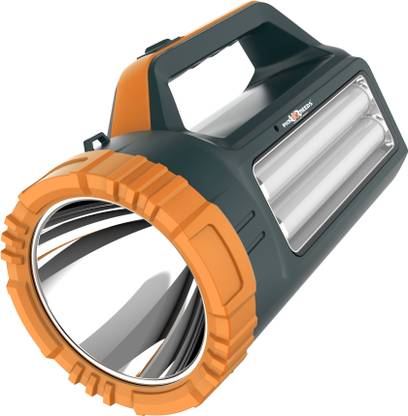 Make Ur Wish Emergency Rechargeable Handheld Long Range Torch Search Light + Side 2 Tube Torch