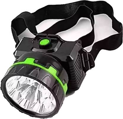 Crostal Long range chargeable powerful head lamp for night work and mining 6 hrs Torch Emergency Light