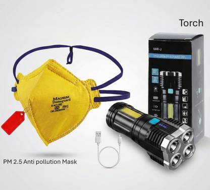 FLOSTRAIN Emergency light with Side COB built in battery indicator 4 hrs Torch Emergency Light