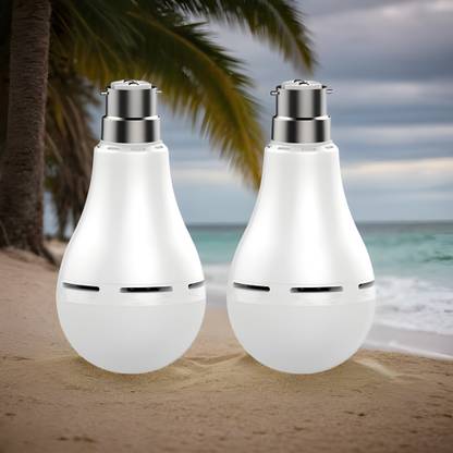 YAROH Emergency Bulb 9W LED 1200mAh battery 4 hrs emergency light Pack of 2 bulbZW466 4 hrs Bulb Emergency Light