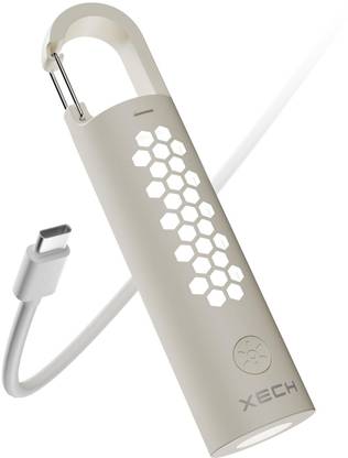 xech Rechargeable Torch with USB-C Charging 4 Light Mode Mini Flashlight (Beam) 2 hrs Torch Emergency Light