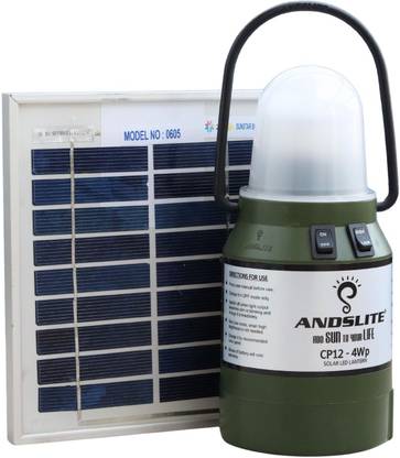 ANDSLITE CP12 Solar LED Lantern With Mobile Charging 15 hrs Flood Lamp Emergency Light