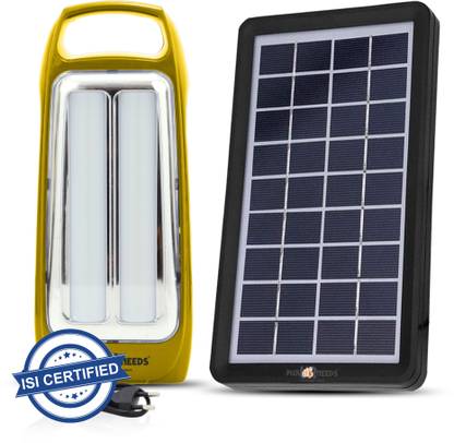Pick Ur Needs Rechargeable 2 Tube LED Lantern Lamp Home Emergency Light with Solar Panel 8 hrs Lantern Emergency Light