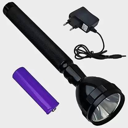 Zeno volt BEST RECHARGEABLE TORCH TWO IN ONE FLASH LIGHT WITH BACK LIGHT 5 hrs Torch Emergency Light