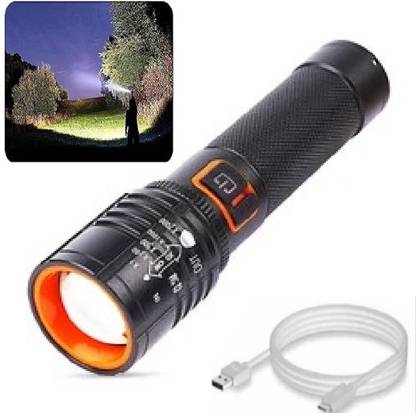 Zeno volt zoom able 5 mode led-XML-T 650 Torch 6 hrs Torch Emergency Light