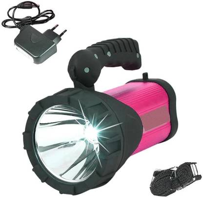 HI-BRIGHT Rechargeable Powerful Torch/Search Light 200 W Laser Led, 500 Lumen Light 4 hrs Torch Emergency Light