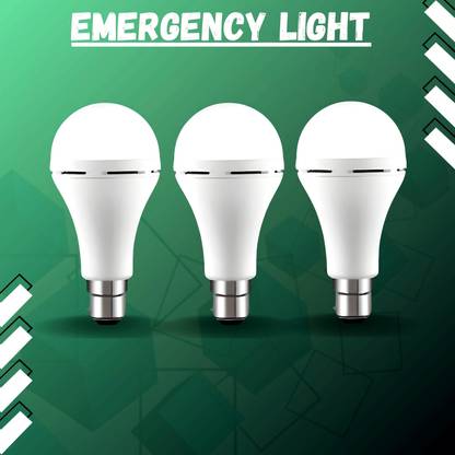 FRONY Rechargeable Emergency Bulb Inverter Bulb, 3Hr battery backup_Pack oF 3 UY34 3 hrs Bulb Emergency Light