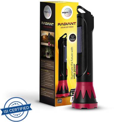 Wipro 3W Radiant Solar LED 5 hrs Torch Emergency Light