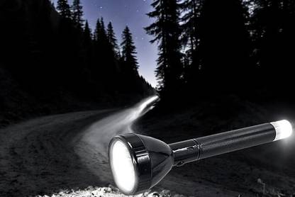 ShopGlobal 1000meter emergency torch light Rechargeable-441 6 hrs Torch Emergency Light