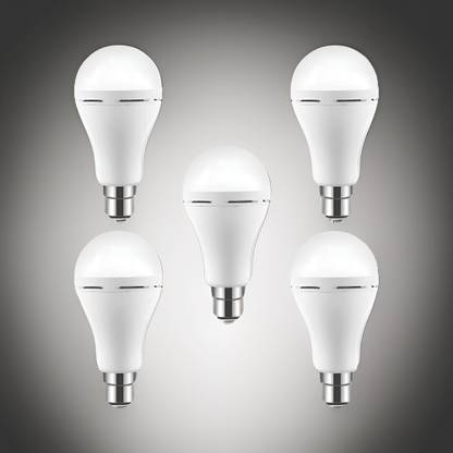 GUGGU Surya (Emergency Bulb) 12W Rechargeable LED (Emergency Light) (Pack of 5) UL419 4 hrs Bulb Emergency Light