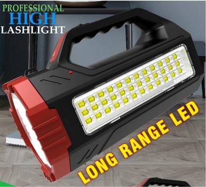 shoptric 2 km long range with 2 mode 280w jumbo high brightness rechargeable torch light 6 hrs Torch Emergency Light