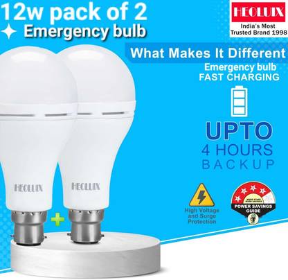 heoluix 12 W Inverter Standard B22 D Inverter Bulb