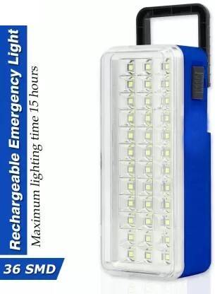 HASRU High-Bright 36 LED with Rechargeable Emergency Floor Lantern Lamp Ligh (BLUE) 5 hrs Flood Lamp Emergency Light