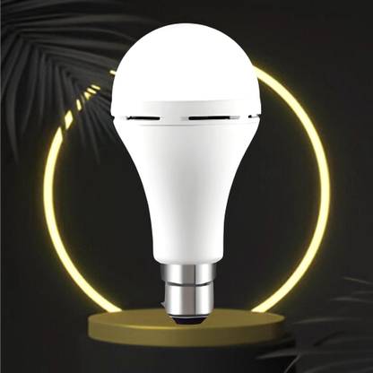 GUGGU Emergency 9W Inverter LED Bulb with 2000mAh Rechargeable Battery Pack of 1 E234 4 hrs Bulb Emergency Light