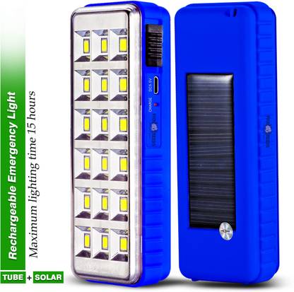 Pick Ur Needs Solar Chargeable Mini Emergency Light With 18 SMD Bright LED 1200 mAh Battery Torch