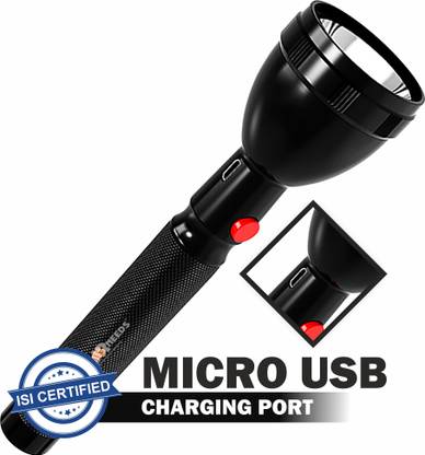 Pick Ur Needs 50W Rechargeable Home Emergency Mini Long Range Torch Search Flash Light 12 hrs Torch Emergency Light
