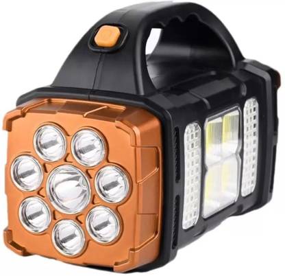 ECOSKY MULTIFUNCTION SOLAR WATERPROOF FLASHLIGHT WITH USB CHARGING,8 BULB LED & COB 5 hrs Torch Emergency Light