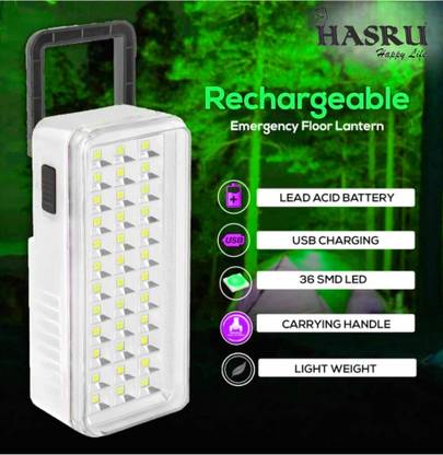 HASRU 53A Lantern (BLUE) with USB 2.0 Flood Lamp (white) 5 hrs Lantern Emergency Light