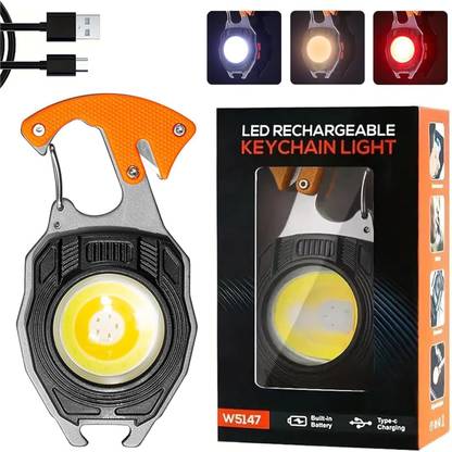 MOKIGA Keychain LED Flashlight,Rechargeable Flashlights Torch LED Front Light