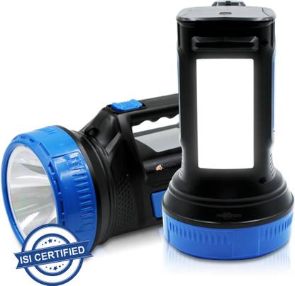 Pick Ur Needs Primium Quality Led Rechargeable Torch 75 Watt Long Range With Side Emergency Tube Light 8 hrs Torch Emergency Light