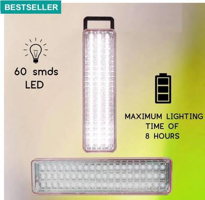 Choose The Correct ® DUAL LED 60W Rechargeable Torch Light Smart Features 8 hrs Torch Emergency Light