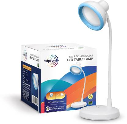Wipro 6W Re-chargeable LED Table Lamp 4 hrs Lantern Emergency Light