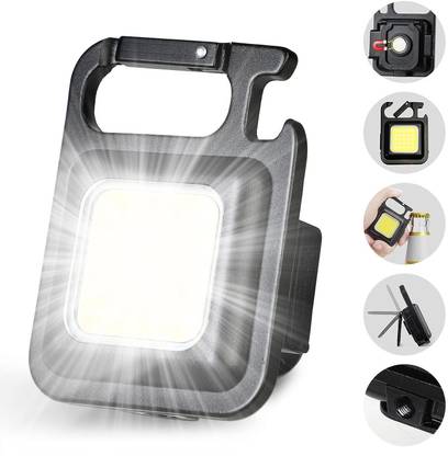 RECTITUDE COB Rechargeable LED Keychain Light Emergency Light with 3 Light Modes 6 hrs Lantern Emergency Light