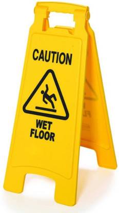 NS Energy Caution Wet Floor Double Side Sign Warning Board WITH CHECK DUSTER CLOTH FREE Emergency Sign