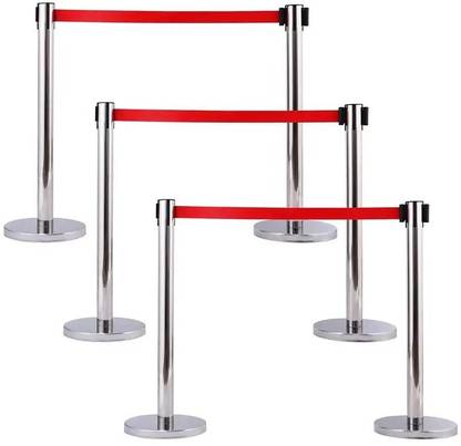 Kunplast Q Please (Q Manager), 202 Grade Extendable 2.25 mtr Hook, Set of 6 Emergency Sign