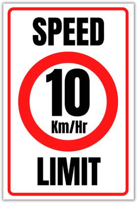Ira Sign SPEED LIMIT, DRIVE SLOW, Emergency Sign