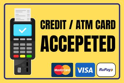 Ira Sign CARD PAYMENT ACCEPTED STICKER Modern Convenience Emergency Sign