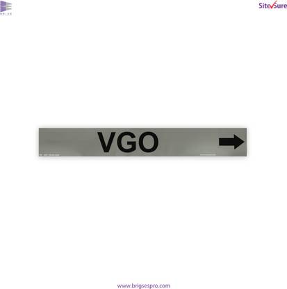 SiteSure SiteSure VGO Pipe Marker, @ 76.6/piece Emergency Sign