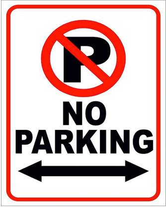 Tatmods Tatmods No Parking Warning Board – 6 x 8 Inch Sign for Gate, Road, Wall Emergency Sign
