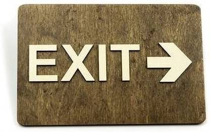 STONE X EXIT Emergency Sign