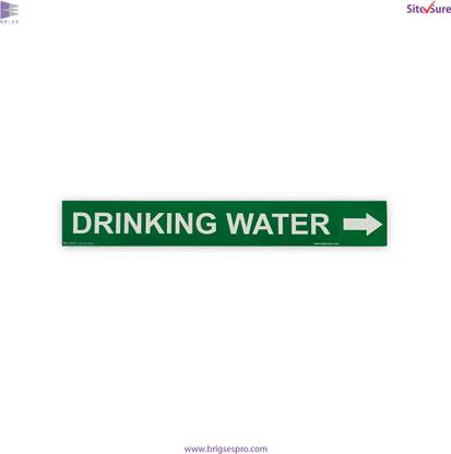 SiteSure SiteSure Drinking Water Pipe Marker Emergency Sign